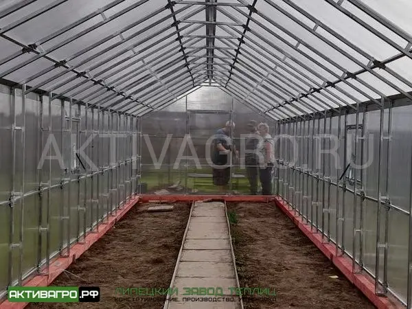 Теплица «Ударница Англичанка», ширина 2.5/3 м, труба 20х20 + 20х20 Теплица «Ударница Англичанка», ширина 2.5/3 м, труба 20х20 + 20х20