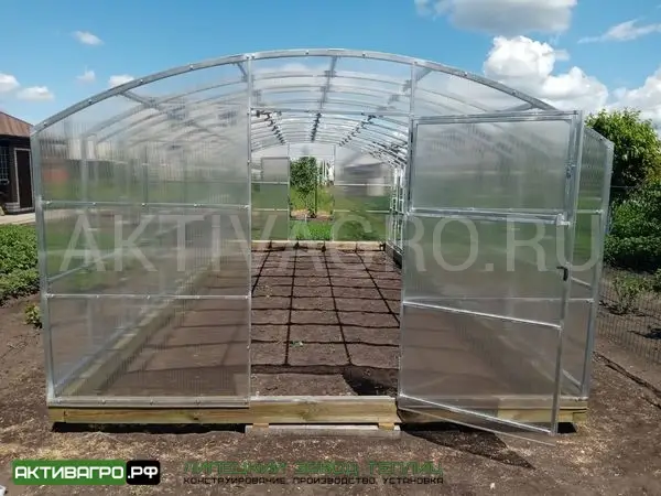 Теплица Ударница Благодатная, ширина 3/3.5 м, труба 40х20 + 20х20 Теплица Ударница Благодатная, ширина 3/3.5 м, труба 40х20 + 20х20