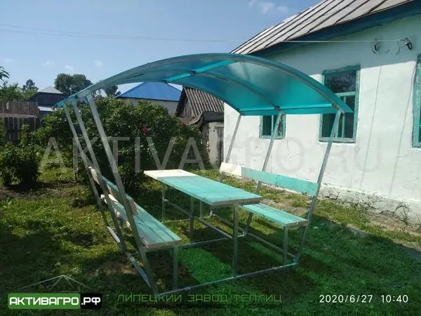 Беседка «Ягодная» (сборная), длина 6 м Беседка «Ягодная» (сборная), длина 6 м