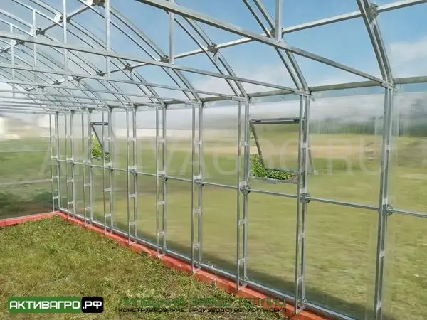 Теплица Ударница Благодатная, ширина 4/5 м, труба 40х20 + 20х20 Теплица Ударница Благодатная, ширина 4/5 м, труба 40х20 + 20х20