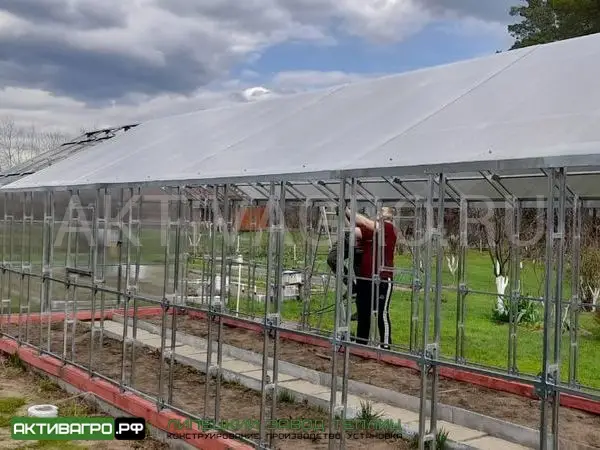 Теплица «Ударница Англичанка», ширина 2.5/3 м, труба 20х20 + 20х20 Теплица «Ударница Англичанка», ширина 2.5/3 м, труба 20х20 + 20х20