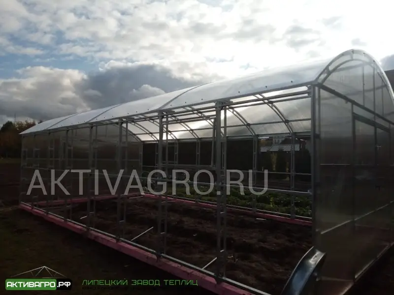 Теплица Ударница Благодатная, ширина 4/5 м, труба 40х20 + 20х20 Теплица Ударница Благодатная, ширина 4/5 м, труба 40х20 + 20х20